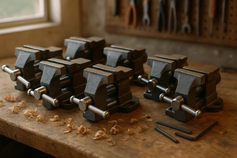 compact woodworking bench vises